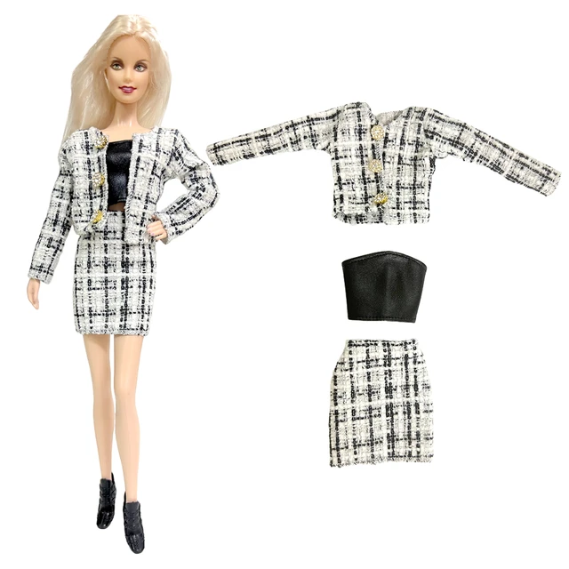 NK-Roupa da boneca Barbie, Camisa Casual, Saia de Festa, Roupas Modernas,  Acessórios DIY, Brinquedos Dollhouse, Moda JJ, 1 Pc