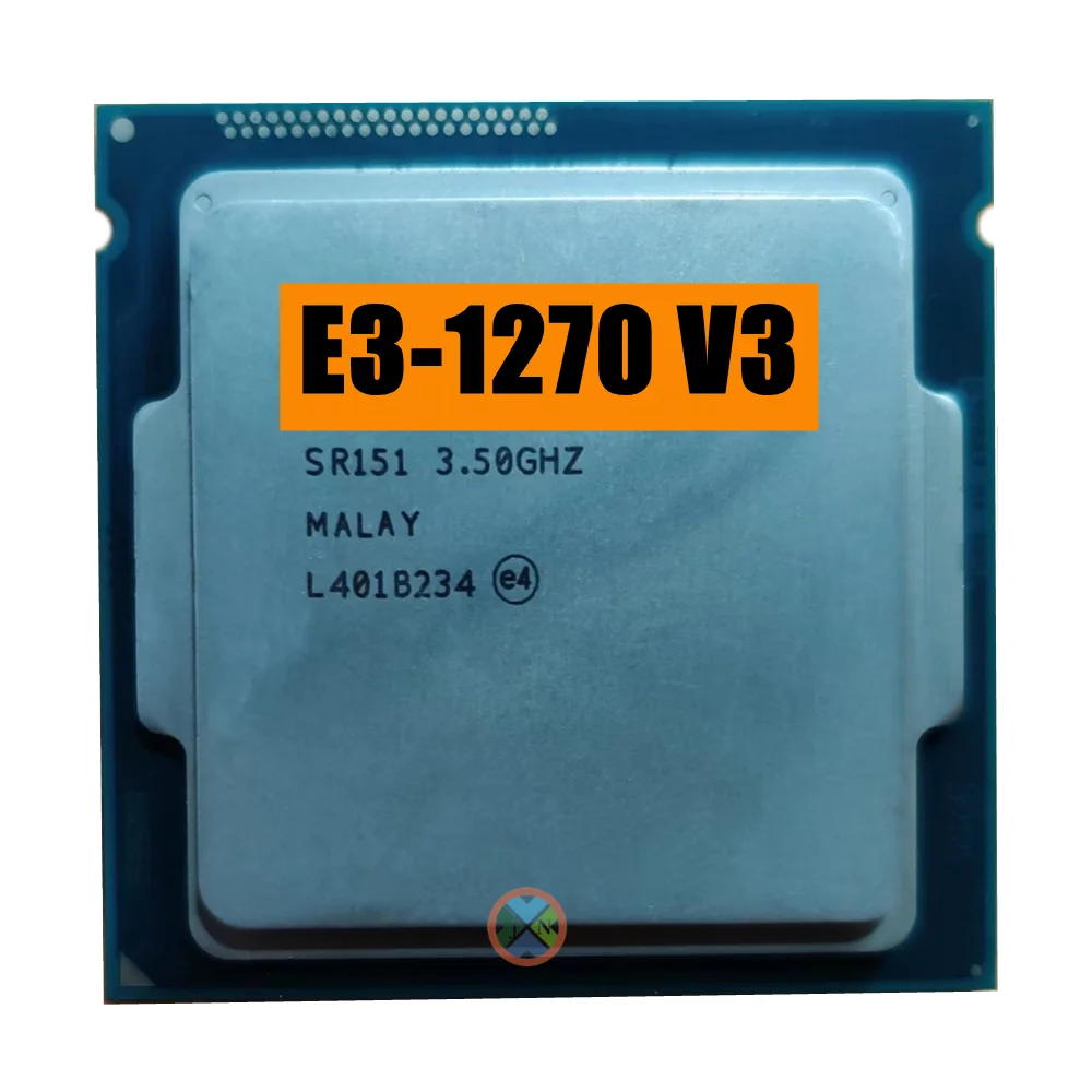 Processador Cpu Xeon Quad Core Oito Thread E31270 v3 e3 1270 v3 35 Ghz l2 = 1m l3 = 8m 80w Lga 1150