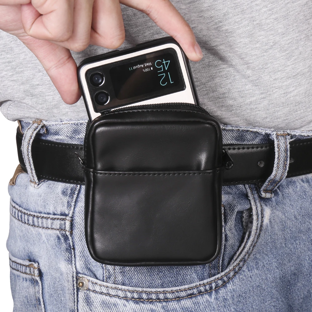 Fulaikate Crazy Hores Handy tasche für Samsung Z Flip6 Universal Taillen tasche für Motorola Razr 50 Ultra Gürtel tasche für ZFlip3 Tasche