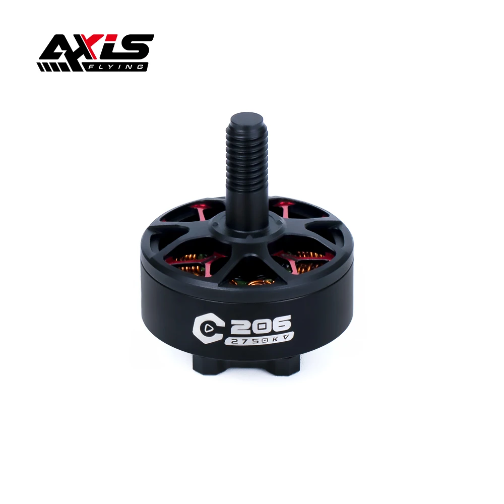 4PCS AXISFLYING C206 V2 2006 2750KV FPV Brushless Motor 6S Lipo 2.5mm Shaft 12N14P for RC FPV MANTA3.6 Drones DIY Parts