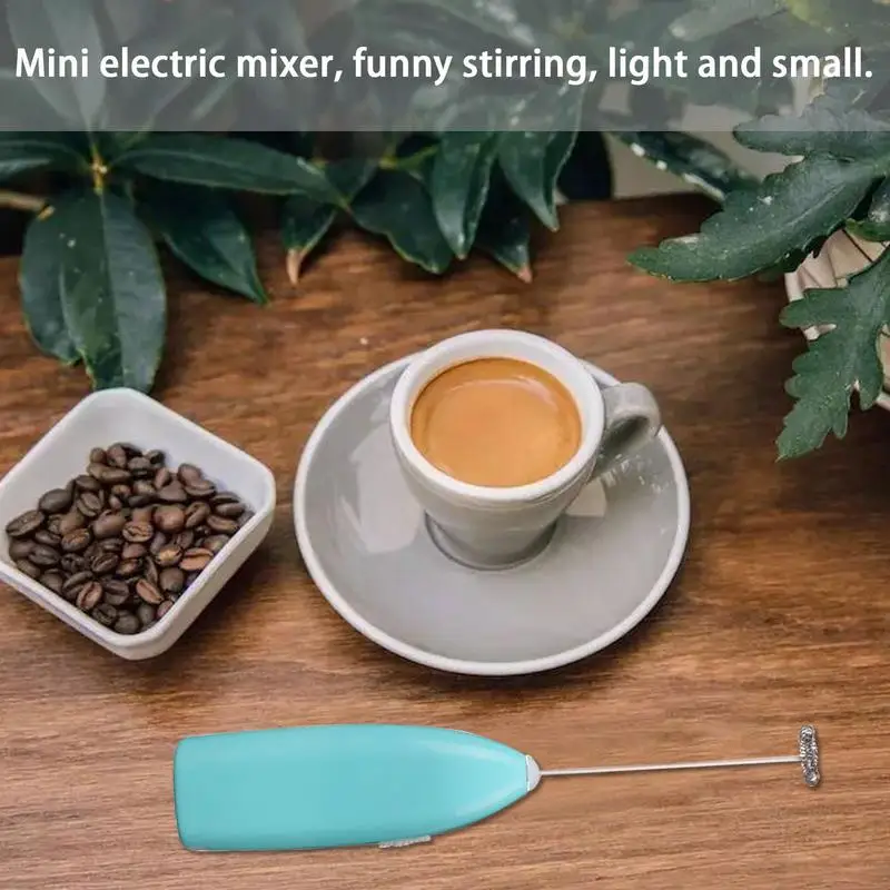 Milk Frother Handheld Battery Operated Drink Mixer Kitchen Supplies Blending Coffee Frappe Latte Matcha Milk