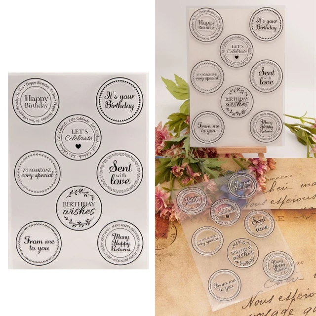 Clear Silicone Stamps for Diary Durable Journal for Scrapbooking