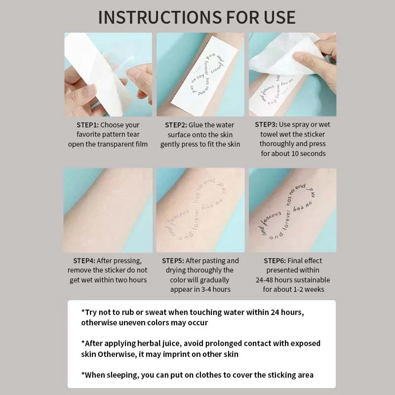 Playful Cat Temporary Tattoo Sticker, waterproof and long-lasting, realistic herbal tattoo sticker for arm and collarbone. 6