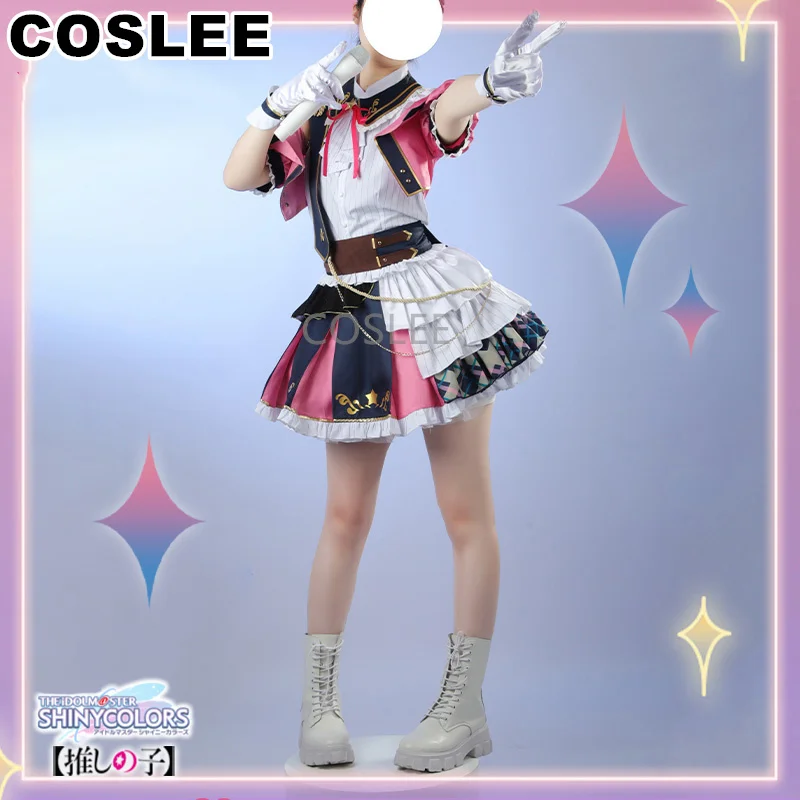 

COSLEE Oshi No Ko Hoshino Rubii Sweet Lovely Dress Cosplay Costume Halloween Party Outfit Uniforms S-XXL New Amine 2023