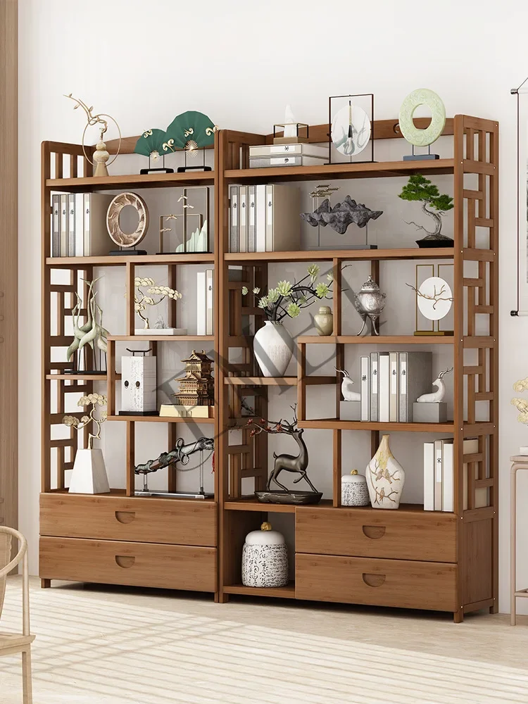 Chinese-style multi-treasure pavilion non-solid wood ornament display cabinet 2