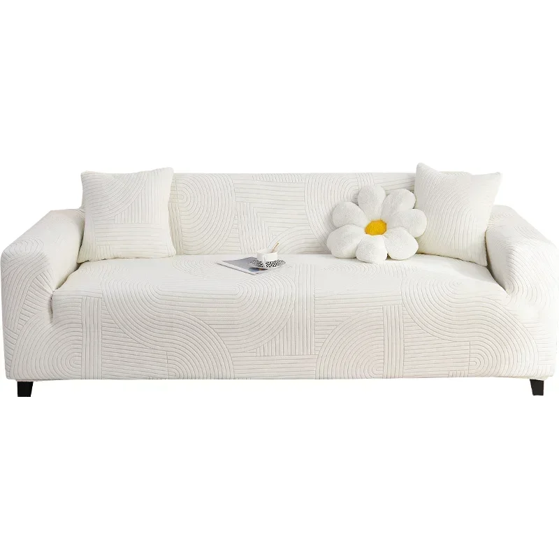 Modern Stripe Elastic Sofa Cover Stretch Slipcover Sofa Covers for Living Room Cubre Corner/L Shape/Sectional Couch Cover
