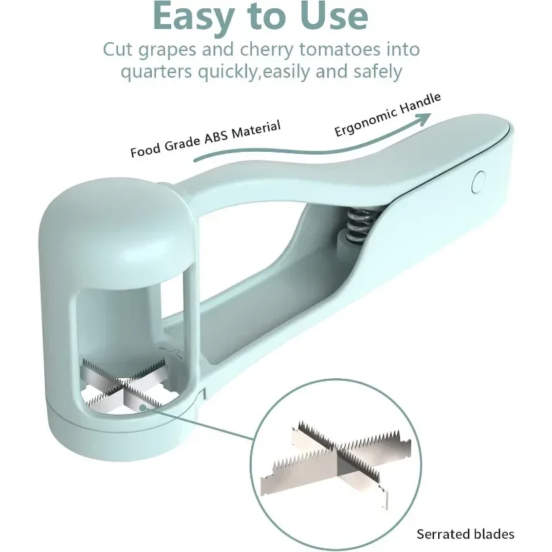 Tomato Grape Slicer Cutter Tools Cherry Fruit Salad Splitter Artifact For Toddlers Kitchen Accessories For Baby Fruit Cut Gadget