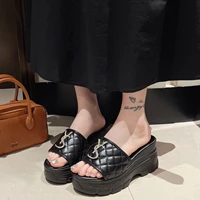 Women Sandals Summer Platform Letters Fashion Sandals Casual Comfortable Slipper Women Lightweight Non-slip Outside Slides Women - Image 3