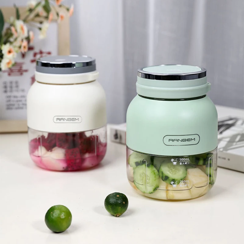 

Portable Rechargeable Electric Juicer 10-leaf Blades Juicing Cup Wireless Outdoor Fruit Juicer Machine Blender Ice Crush Cups