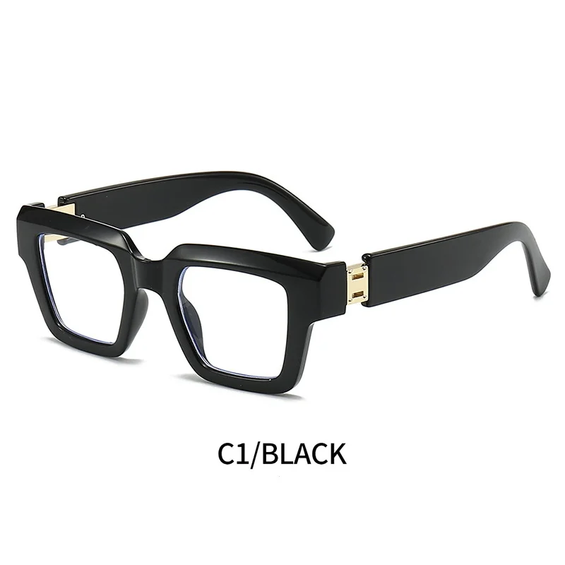 Trendy Unisex Square Thick Frame Anti-Blue Light Glasses