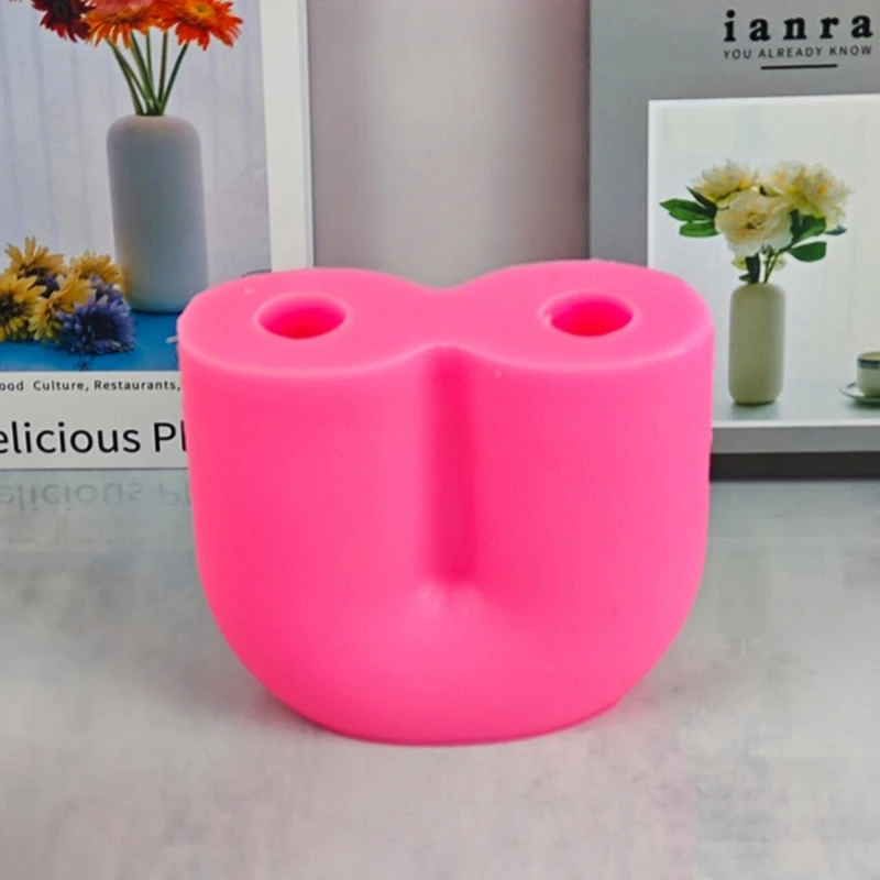 

Y1UB Unique Vase Mold Shape Flower Pot Mould Silicone Resin Molds Cement Plaster