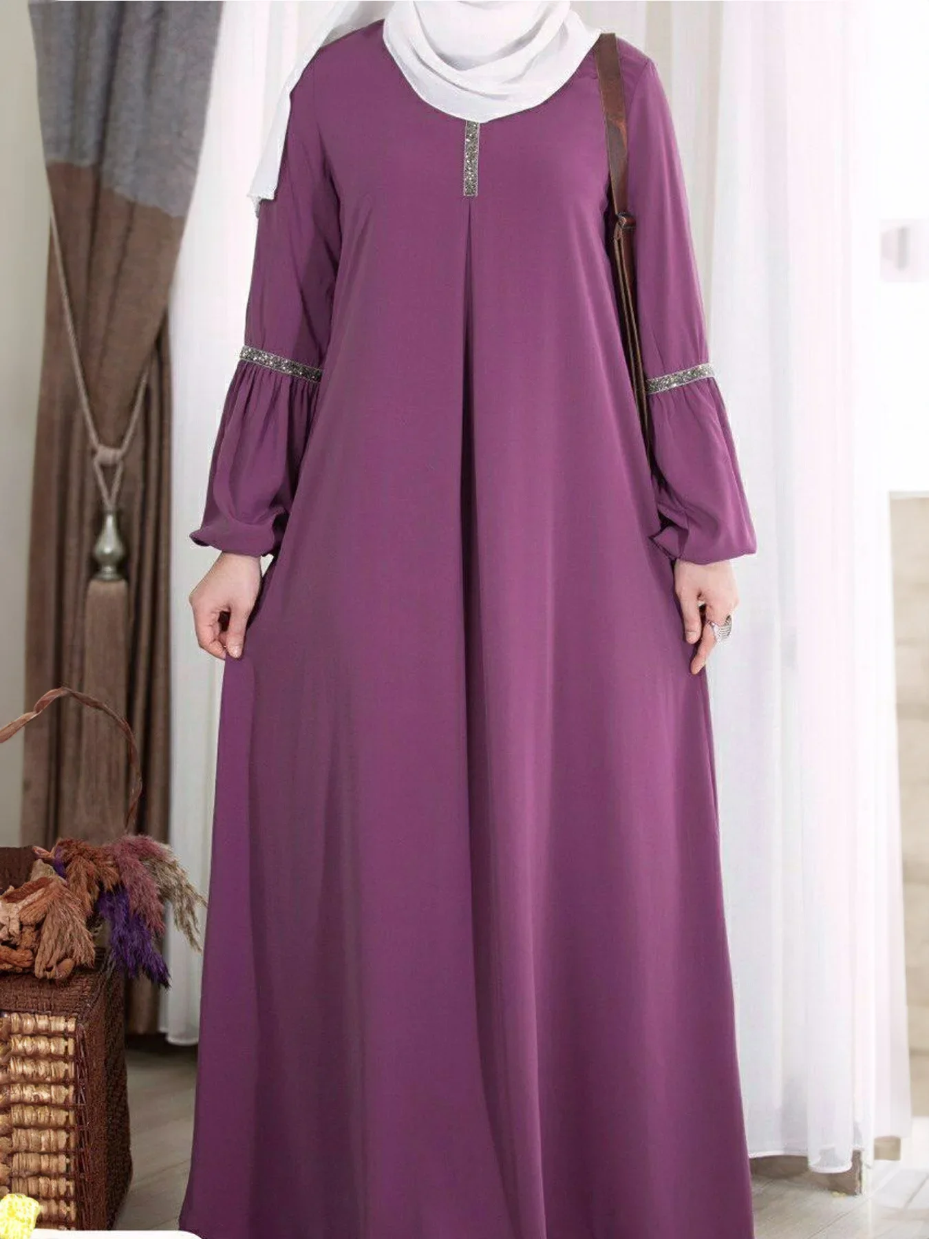 Eid Muslim Party Dress Morocco Caftan Turkey Abaya Dubai Kaftans for Women Prayer Clothes Islam Robe Ramadan Sundress(no Hijab)