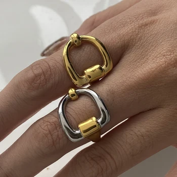 Yori Stainless Steel Personalized Ring 18K PVD Plated Individualistic Jewelry Accessories Gift Metal High Quality Daily 1