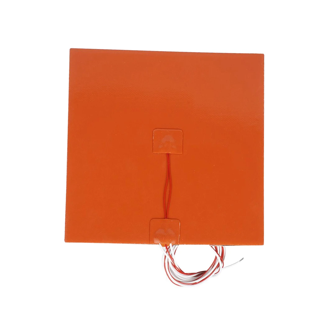 Silicone Heated Bed Heating Pad Waterproof 300x300 mm 12V/220/110V for 3D  Printer Ender-3 cr10 Parts Hot Bed