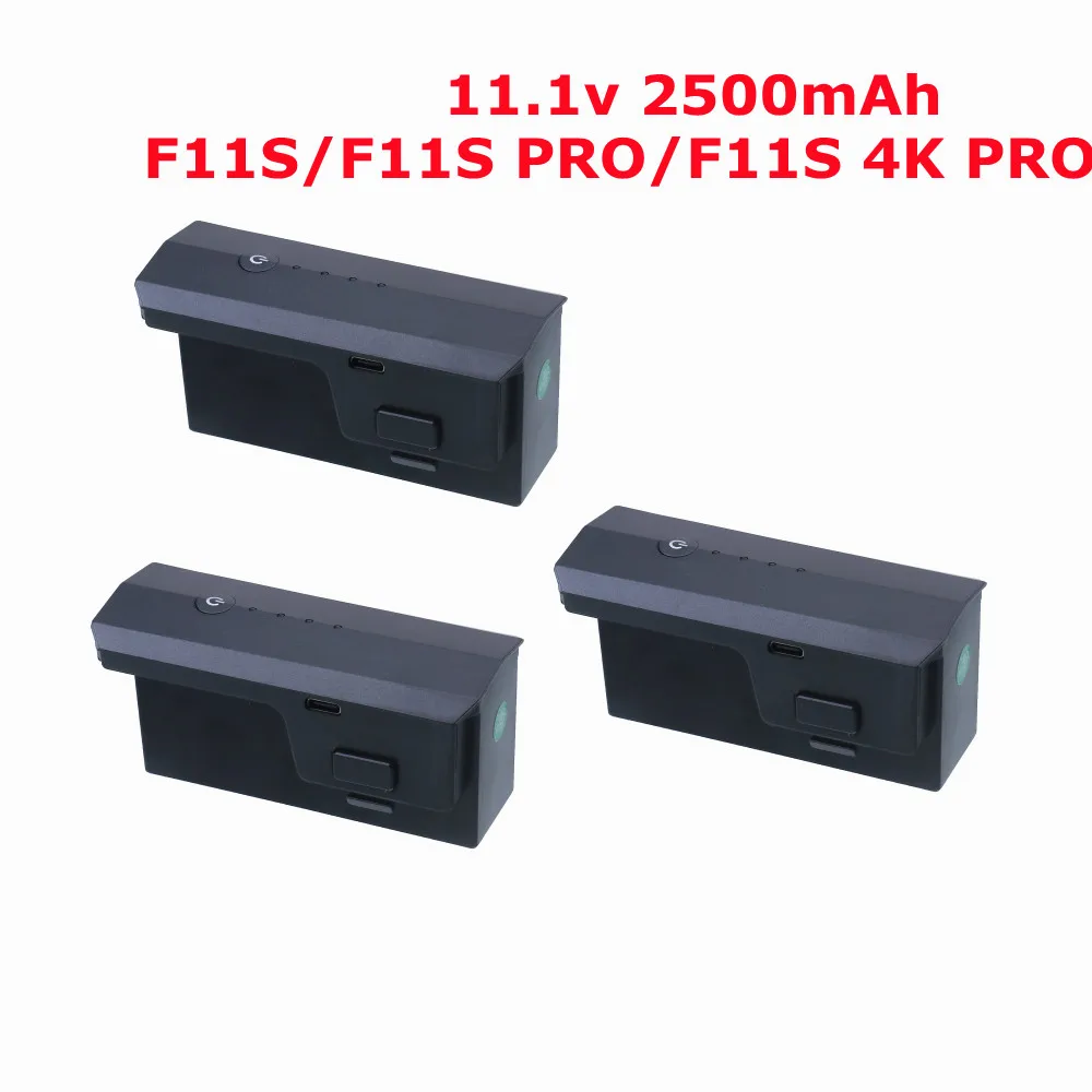 

For SJRC F11s 4k PRO Battery 11.1V 2500mAh Lipo Battery For SJRC F11/F11 PRO/F11S PRO GPS RC Drone Quadcopter Parts