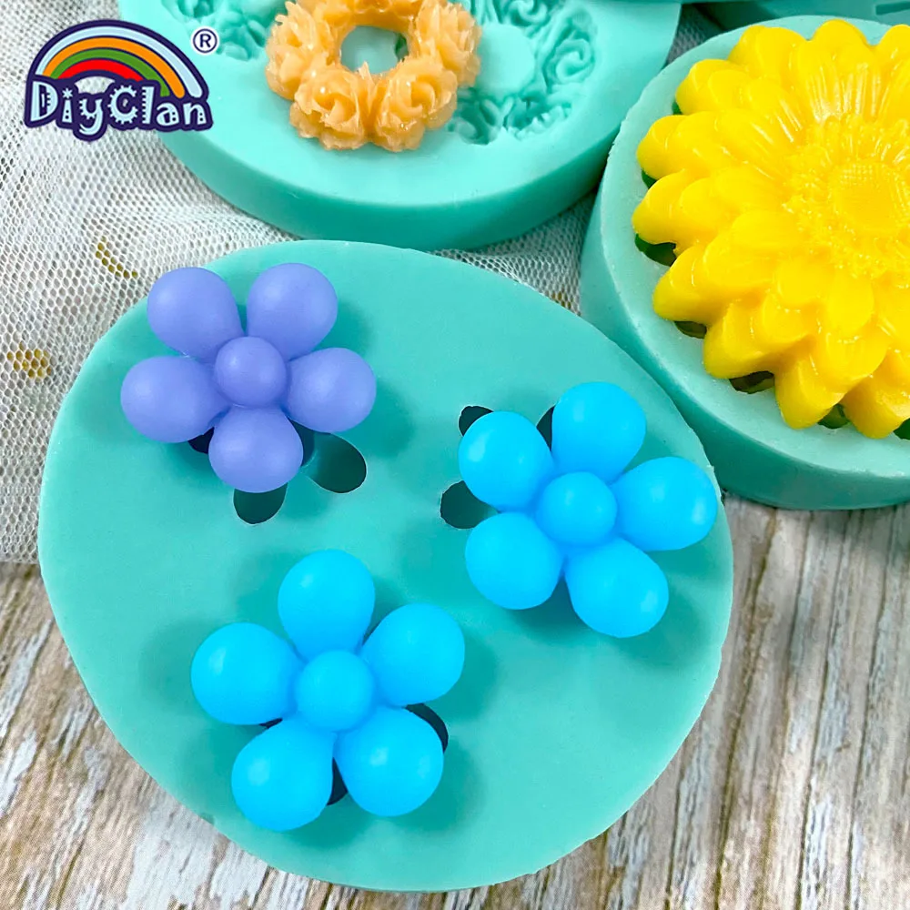 Flower Style Silicone Mold For Cake Decorating Fondant Cupcake Chocolate  Dessert Kitchen Baking Tools DIY Epoxy Resin Mould