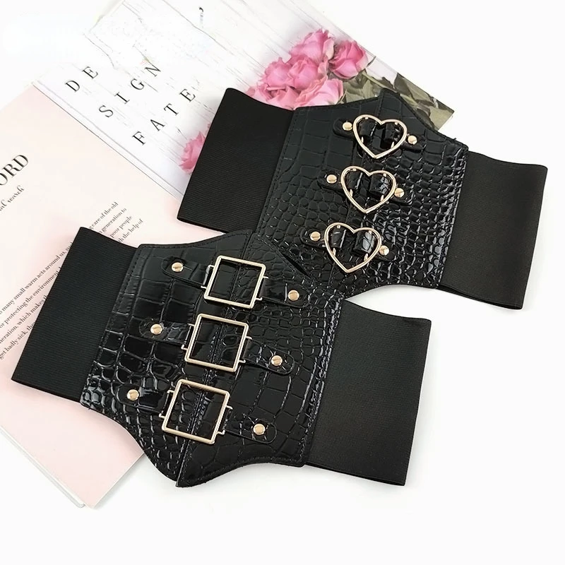 Deepeel Fashion Women's Skirt Decorative Belt Corsets Female