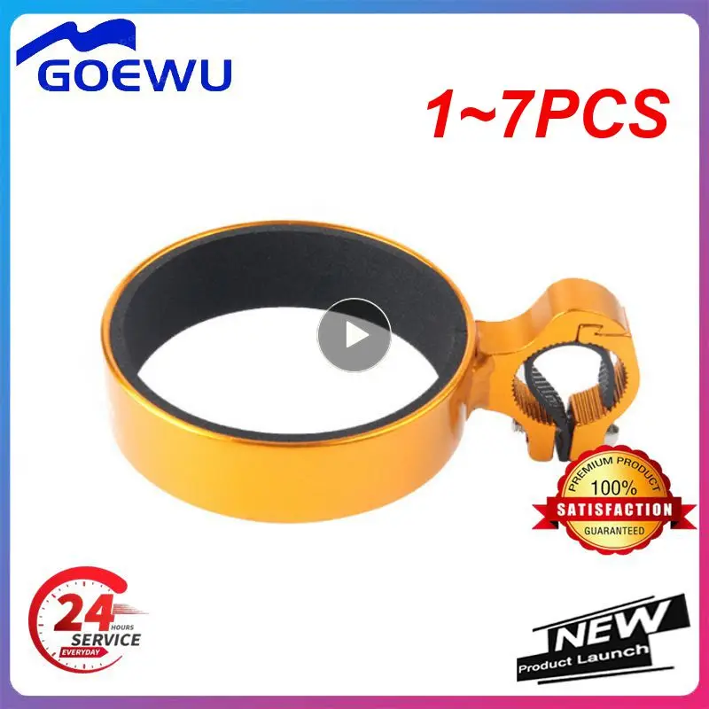 

1~7PCS Aluminum Alloy Cup Holder Bike Coffee Drink Cup Handlebar Mount Stand Bike Water Bottle Cage Bracket