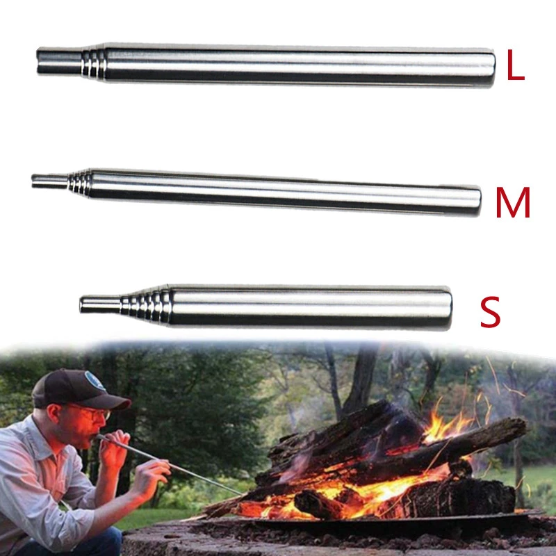Stainless Steel Air Blow Stick Stainless Steel Fire Tool Tool