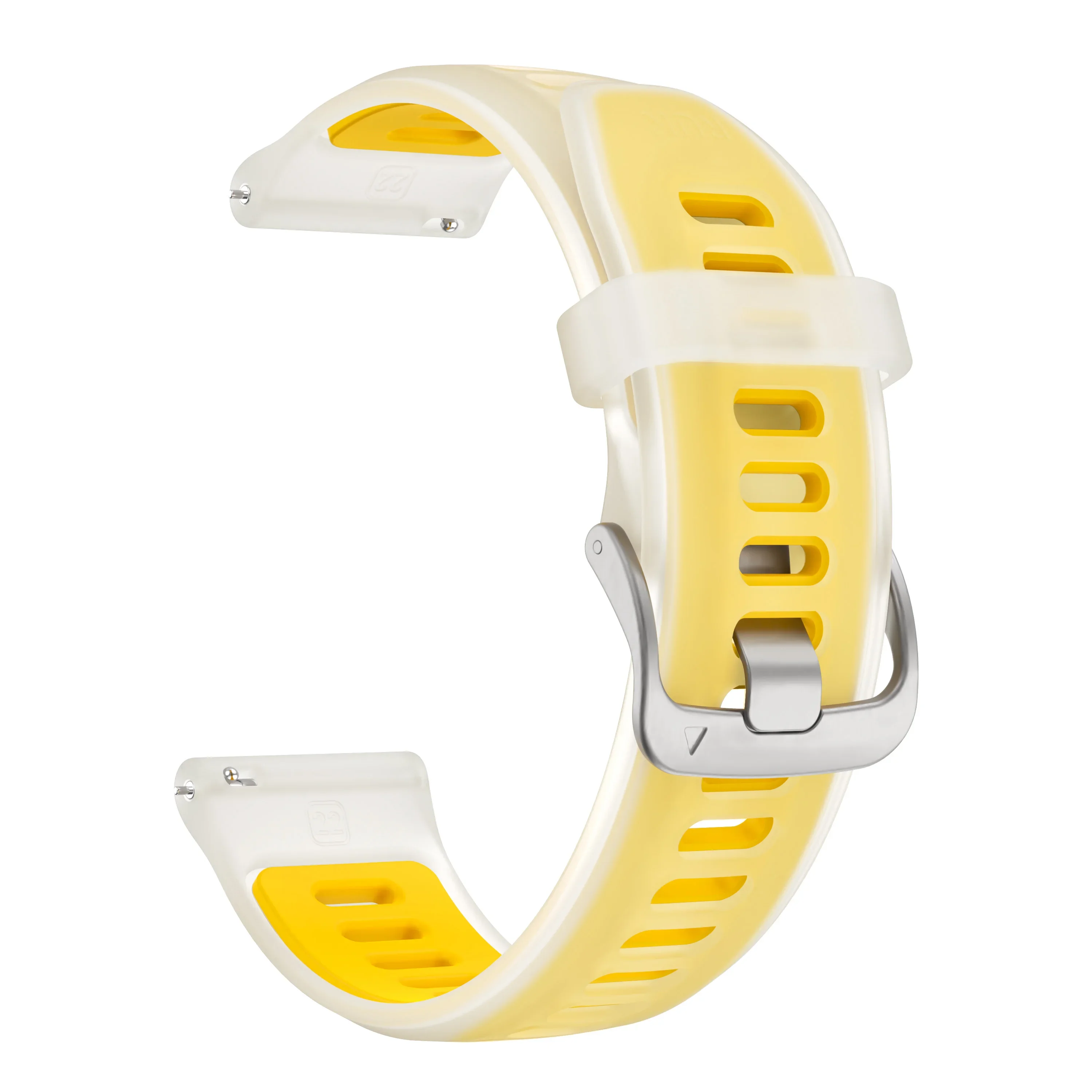 Translucent Silicone Wristband - 22mm Adjustable Strap