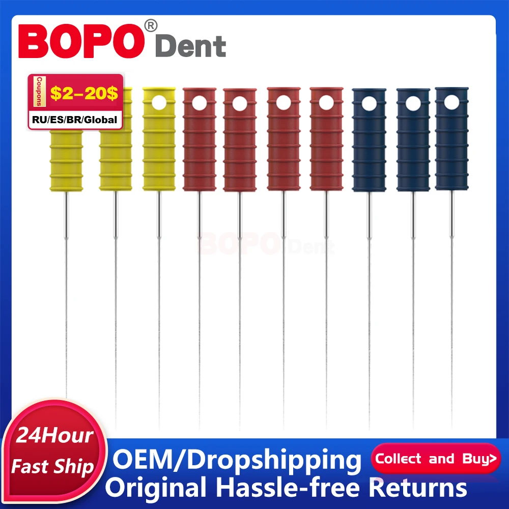 10Pcs/Pack Dental Root Canal Cleaning Barbed Broaches Hand Use Files 25mm Dentistry Tools Endodontic Accessories for Dentistry 6 files pack dental endodontic rotary files easyinsmile root canal niti pro large gold taper sx s1 s2 f1 f2 f3 25mm 21mm 31mm