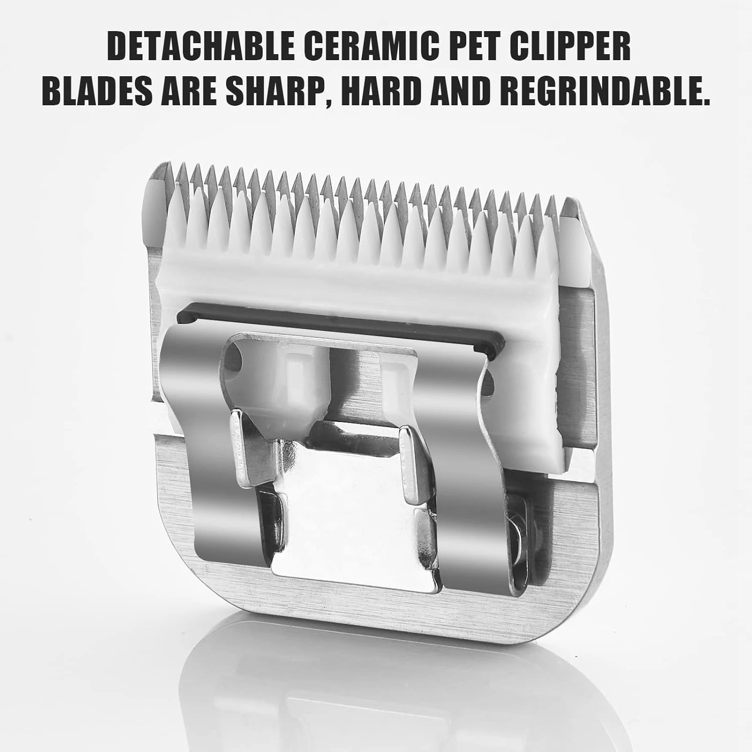 Detachable Pet Grooming Dog Hair Trimmer Ceramic Edge Blade Compatible with most Andis,Oster A5,Wahl KM10 Series Clippers pet clipper,dog hair trimmer,pet hair trimmer,dog clipper