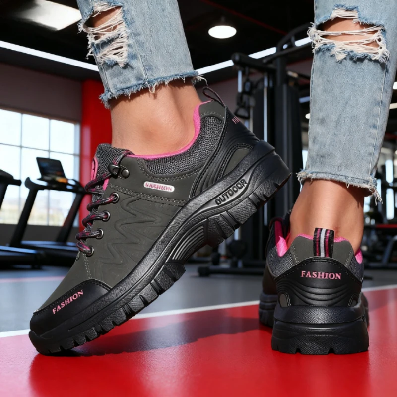 Women Sneakers Outdoor Waterproof Hiking Shoes Non-Slip Casual Walking Shoes Luxury Brand Comfort Footwear Women Climbing Boots