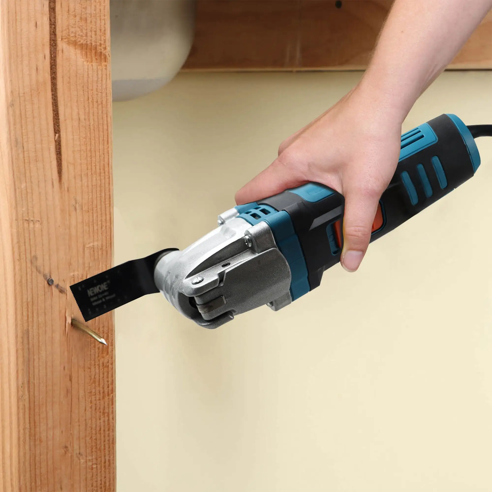 120V/230V 600W Quick Release/Change Oscillating Tool Multifunctional Electric Trimmer Saw DIY Home Improvement Tool Renovator 3