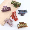 1/3/6PCS Women Sequin Hair Claw Tough Colorful Plastic HairClip Large Size Hair Clamps Crab Hairpin Hair Accessories Girl Gift
