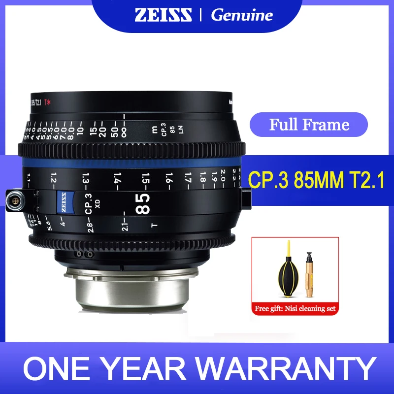 Zeiss Cp.3 85Mm T2.1 Compact Prime Cinema Lens Per Fotocamere Canon Ef/Mft/Pl/Nikon F/Sony E Mount