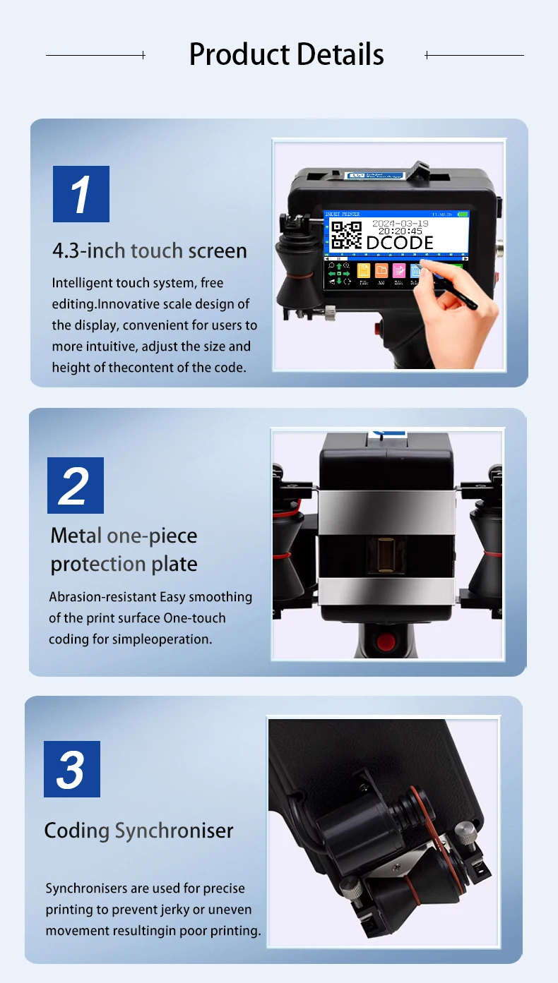 1760PLUS-2 12.7MM Thermal Inkjet Printer for Pipe Cable Portable Text QR Barcode