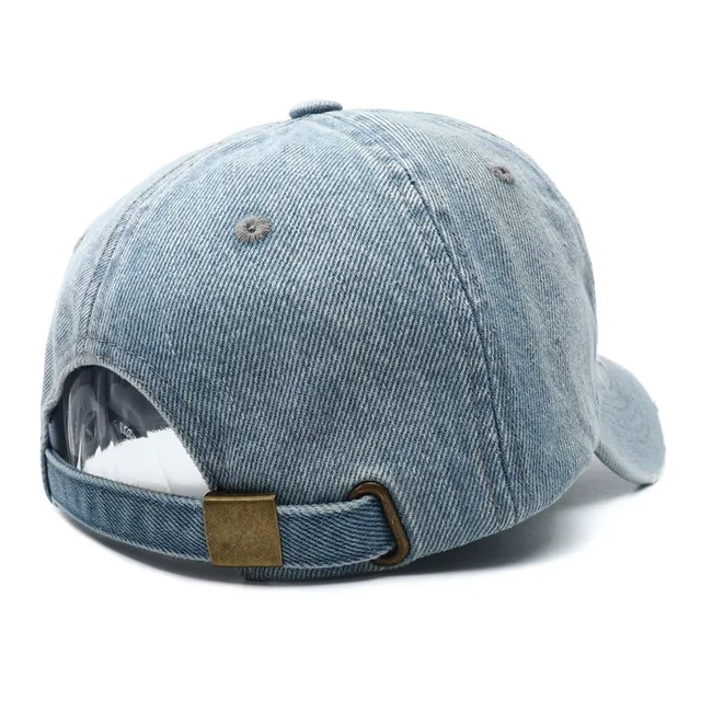 2023 New Luxury Brand MY Embroidered Washed Denim Baseball Cap for Men High Quality Black Vintage Y2k Dad Hats Gorras Hombre 5