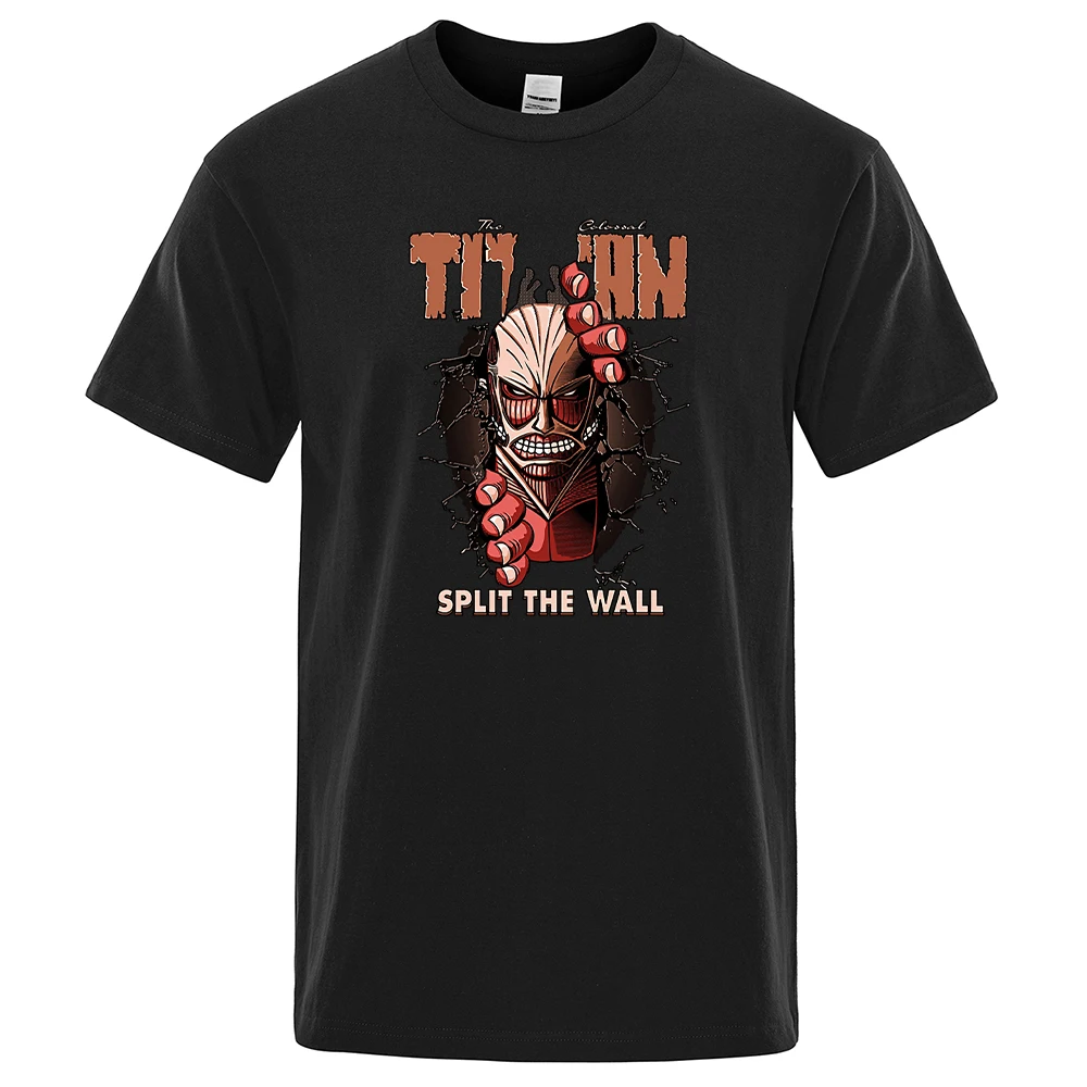 

Cool Casual T-Shirt Man Japanese Anime Giant Print Short Sleeve Casual Summer Breathable Tshirts Harajuku Vintage Men Tshirts