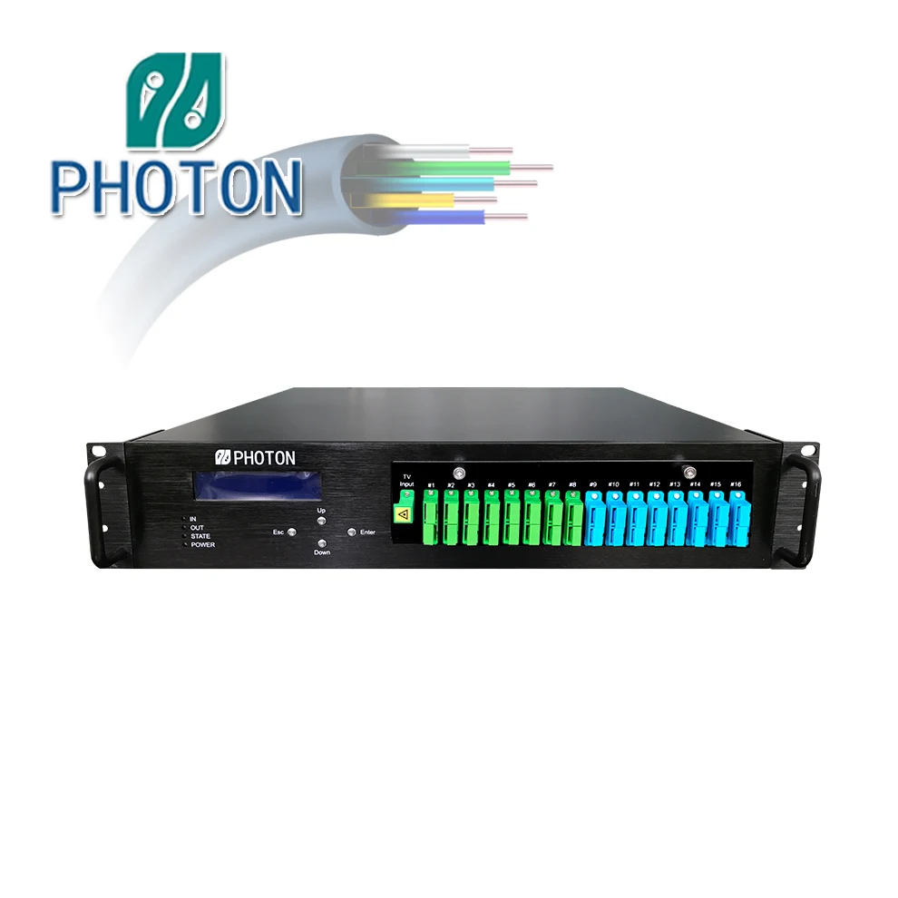 

1550 нм CATV EDFA 16 портов 16/дБм WDM оптический усилитель
