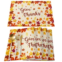 Thanksgiving Autumn Maple Leaves Table Runner Christmas Dinner Table Cloth Wedding Party Decor Cotton Linen Tablecloth 3