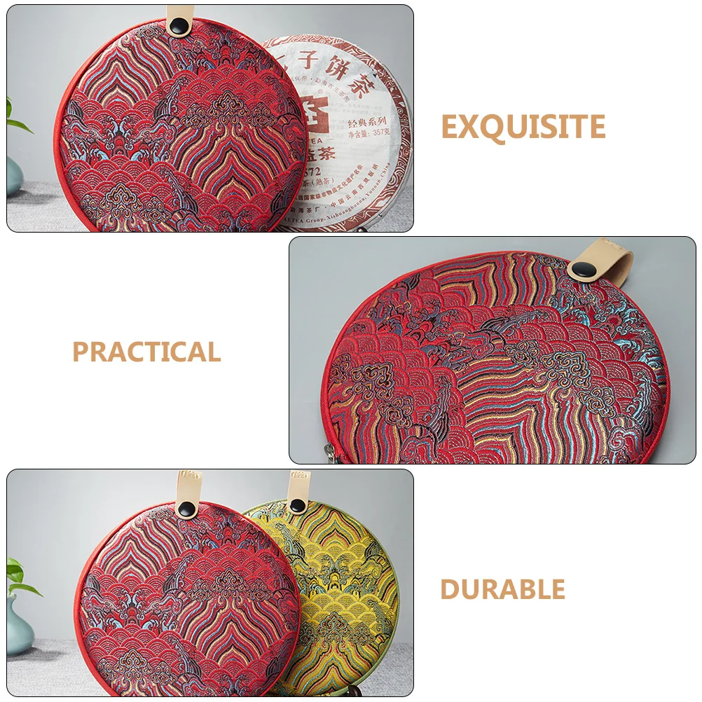 Tea Cake Storage Bag Puer Chinese Containers for Cakes Packing Box Erh Bags Cloth Puerh Holder Travel