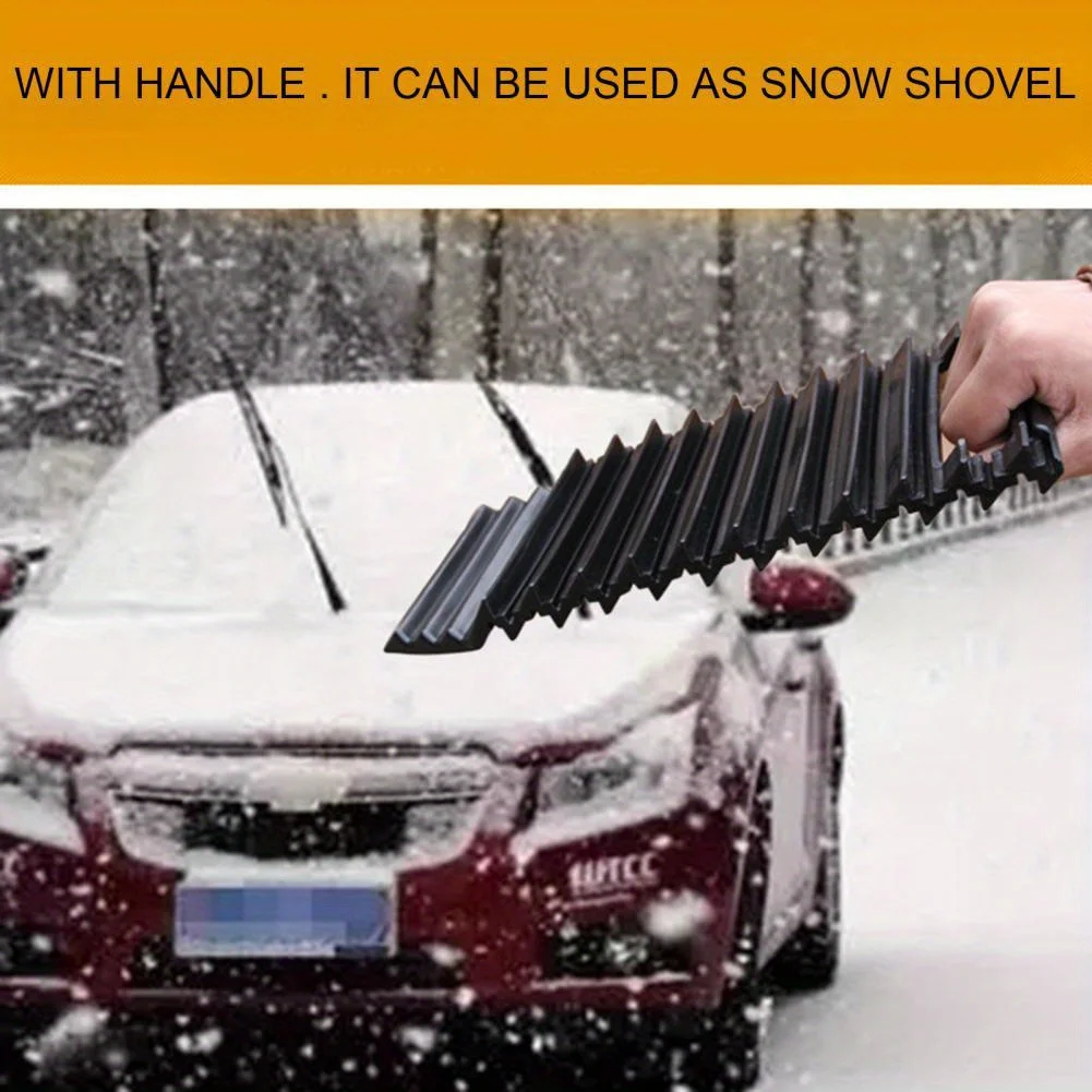 Car Tire Anti-skid Emergency Traction Mat-Durable Anti-skid Stabilizer Mat for Snow, Mud, Ice, Sand Snow Extrication Plate