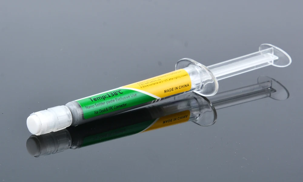 New Type Low Temperature Lead-free Syringe smd Solder Paste Flux For Soldering Led Sn42Bi58 Repair Welding paste tool