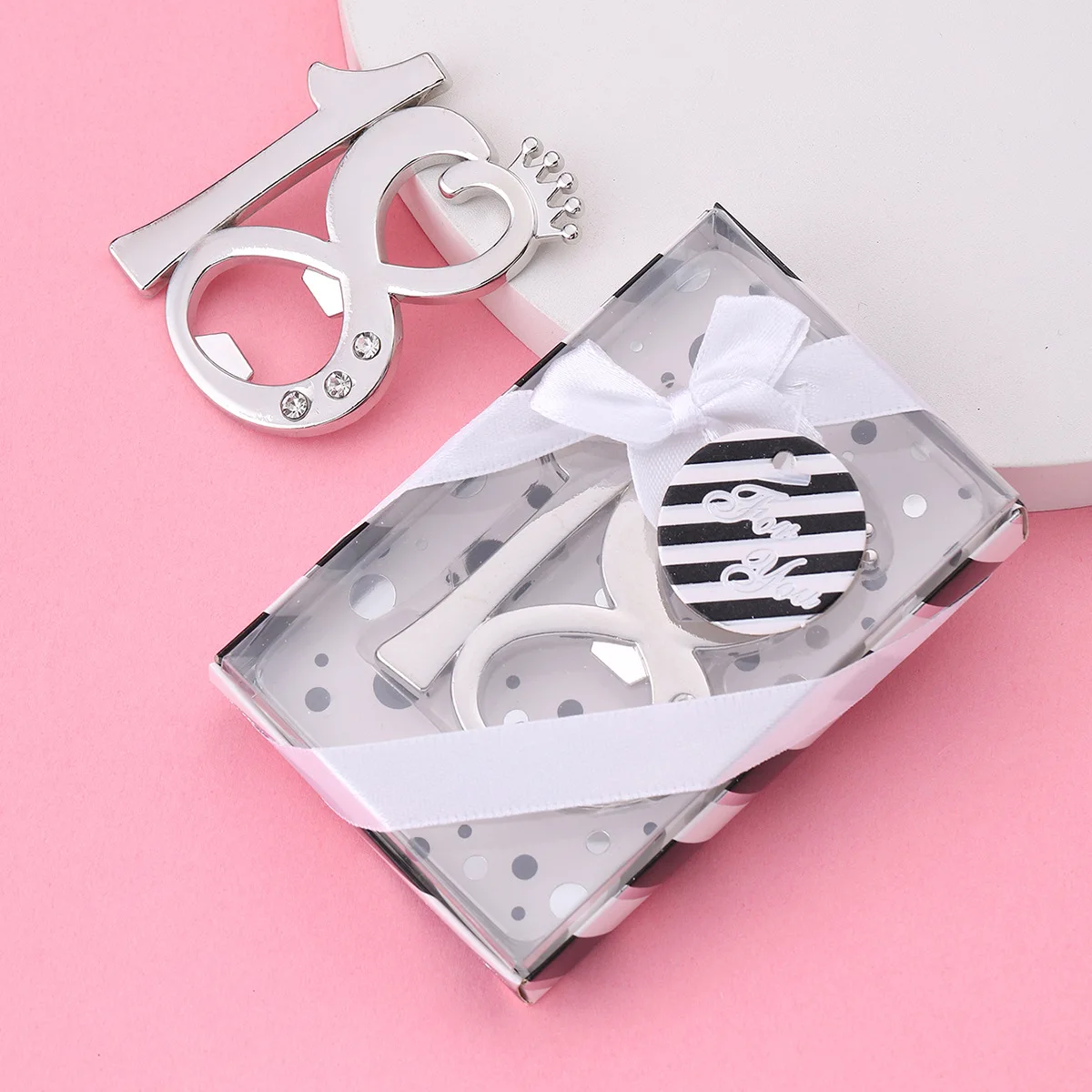 20Pcs 18th Bridal shower Party Favors For 15th Bottle Openers Birthday gifts and 50th Wedding anniversary gift for guests
