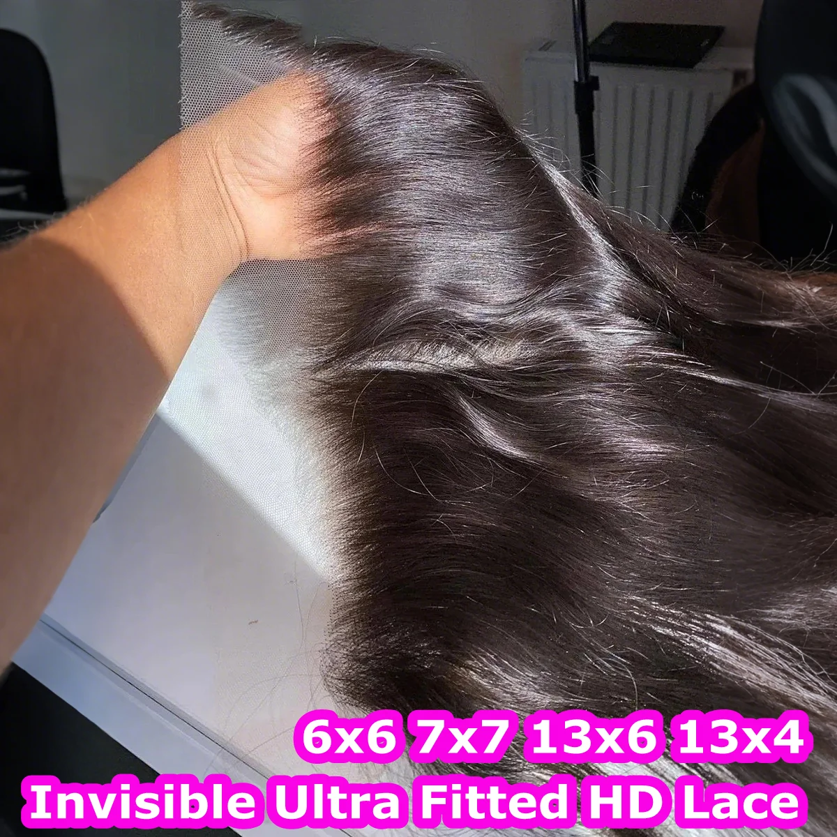 Straight Hair 13x4 SKINLIKE HD Lace Frontal Melt Skins Pre plucked Human Hair Natural Line 7x7 Lace Closure With Baby