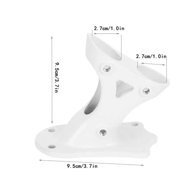 Flag Pole Bracket For Outside House Mounting Brackets Aluminum Alloy Heavy Duty Holder Metal Base Stand Heavy Duty Wall Mount
