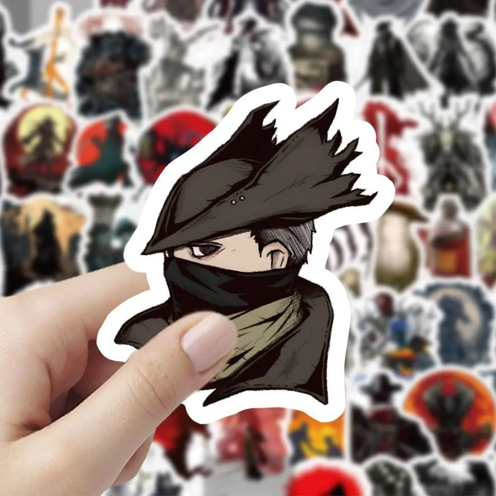 60Pcs/Set Game Bloodborne Grafiti Stickers Creative Phone Case Laptop Notebook Skateboard Guitar DIY Decorative Adhesive Sticker - 4