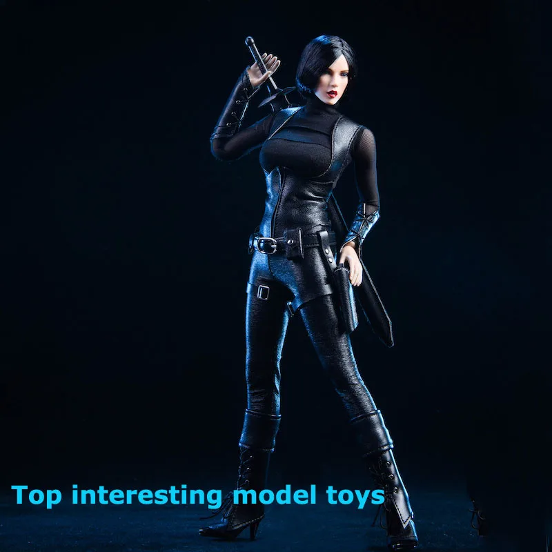 

VSTOYS 19XG48 1/6 Female Black Mustel Assassin Costume Tight Leather Pants for PH S12D TBLeague Action Figures Body Dolls