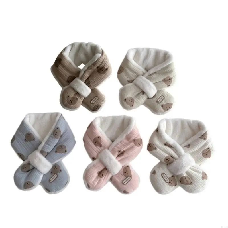 H055 Cartoon Baby Scarf Autumn Winter Baby Neck Scarf Warm Boys Girls Neckerchief