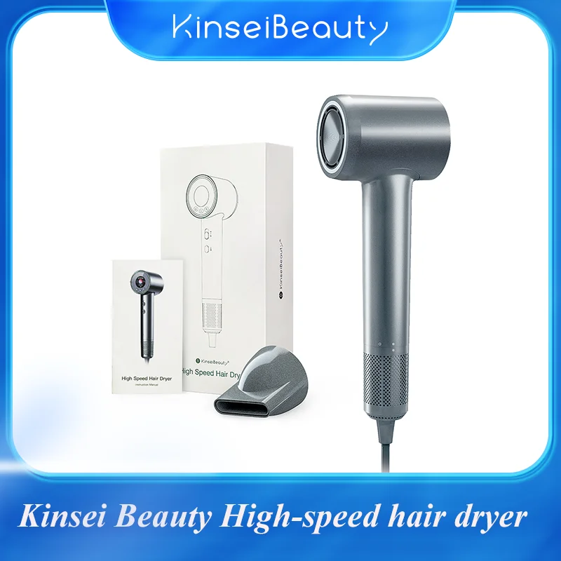 

Kinseibeauty High Speed Negative Ion Hair Dryer Fast Dry Hair Styling 5 Smart Modes Easy Switching