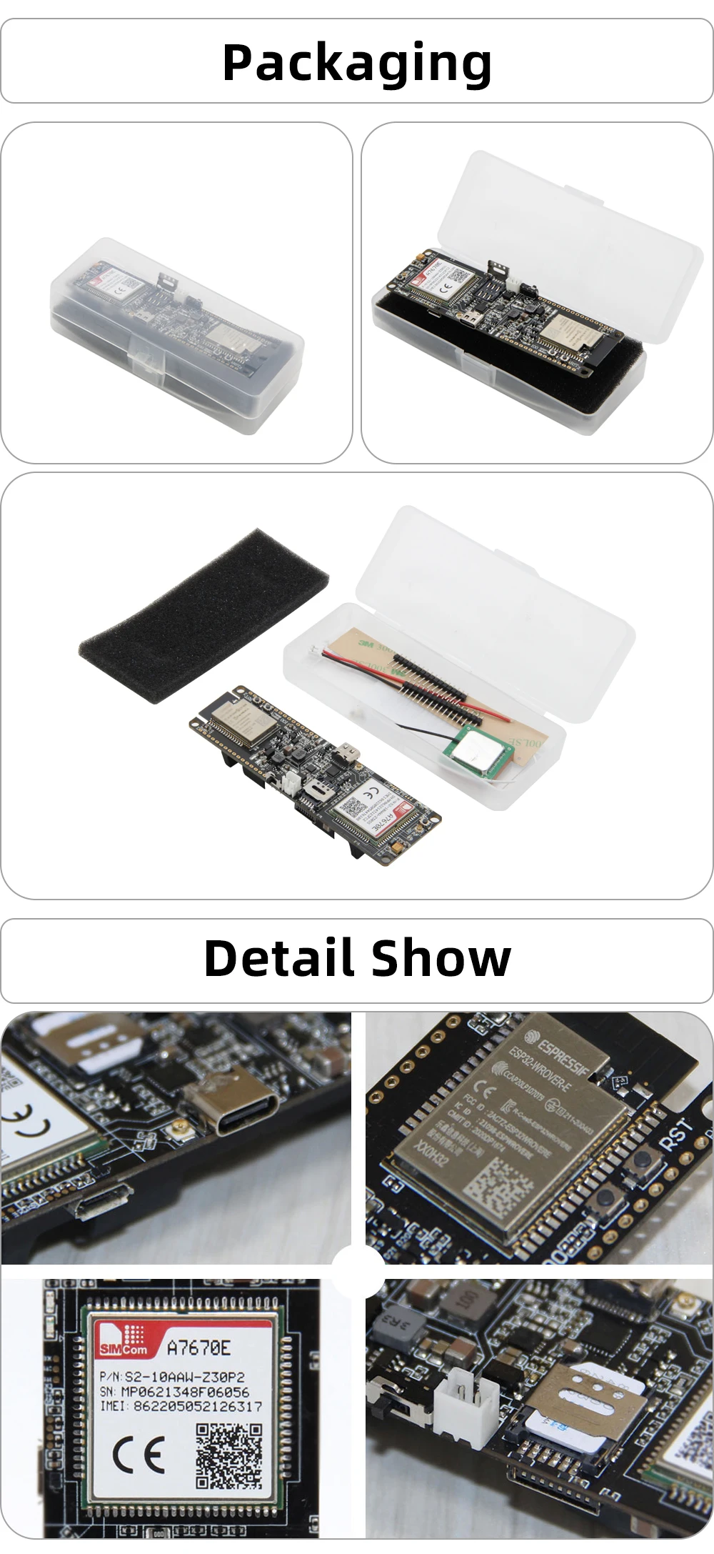 placa de desenvolvimento lte cat1 módulo sim