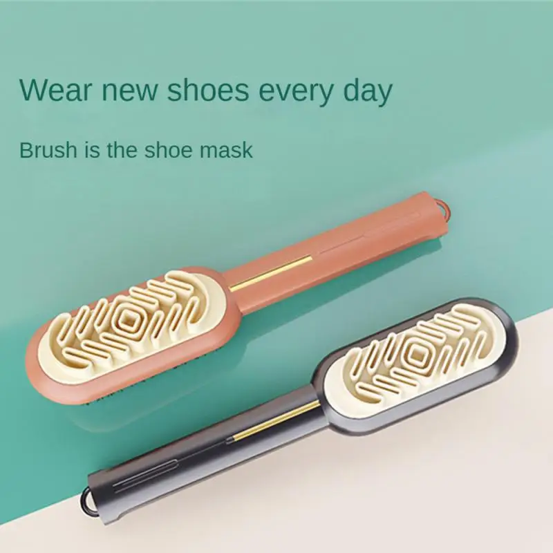 

Long Handle Shoe Brush Fall Resistance Stain Brush Dust-proof Shoe Brush Household Daily Necessities Deerskin Rubber