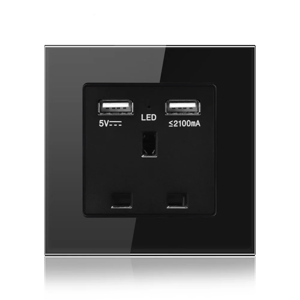2USB SOCKET BK