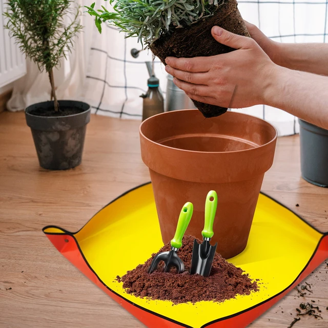 50-100 Cm-Es Kertészkedés Ültetés Szőnyeg Összecsukható Kertészeti Cserepes Pad Virágcserepek Átültetése Szőnyegek Zamatos Növényi Kiegészítő - Image 2