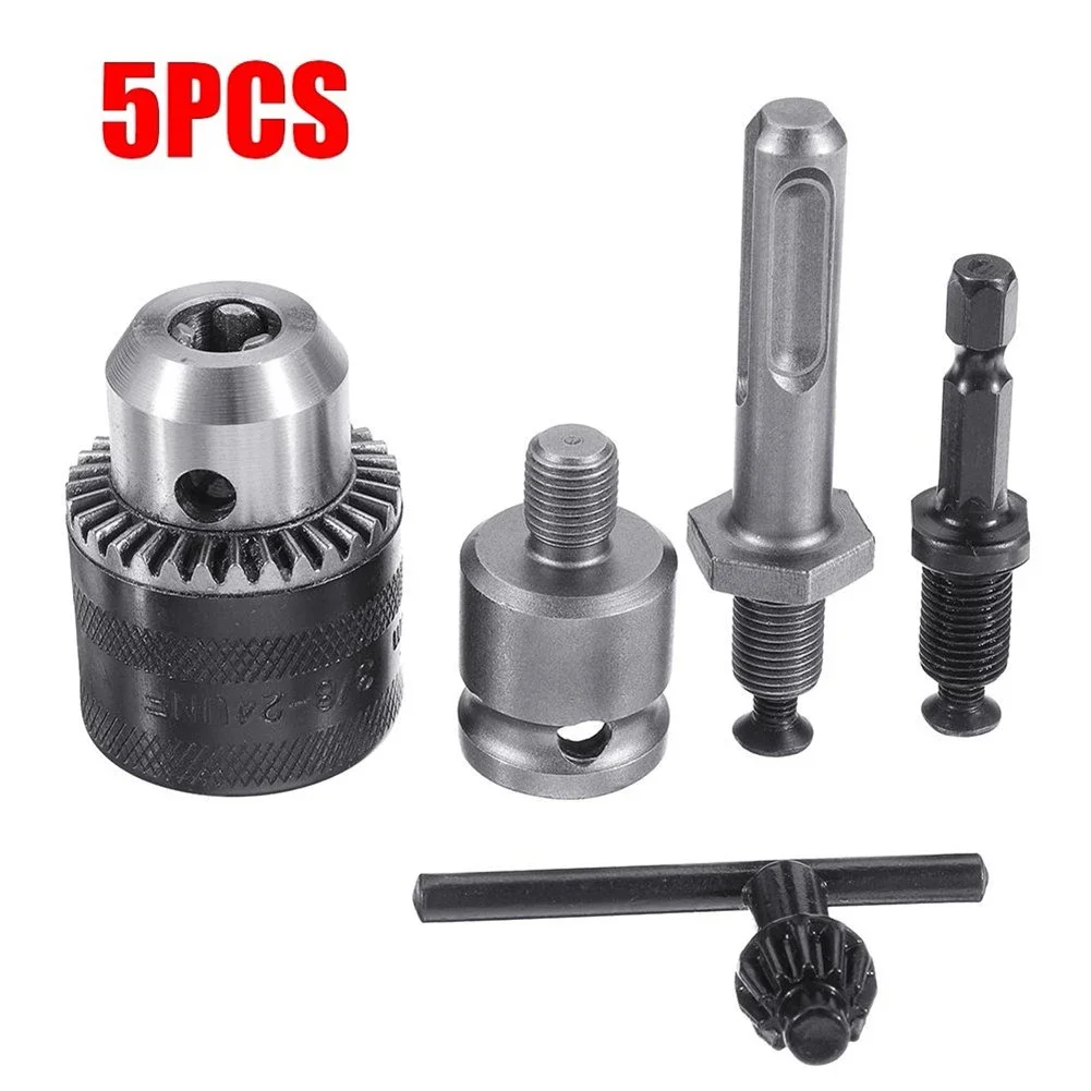 

Набор патронов для дрели, комплект из 5 насадок с резьбой для электродвигателя, быстросменный адаптер для фрезерного станка, деревообработки